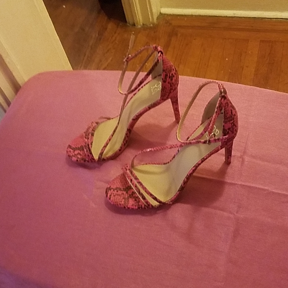 3 in. Snake Skin heel.